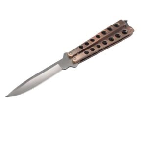Hochwertiges Helix Butterfly Balisong Messer BRONZE